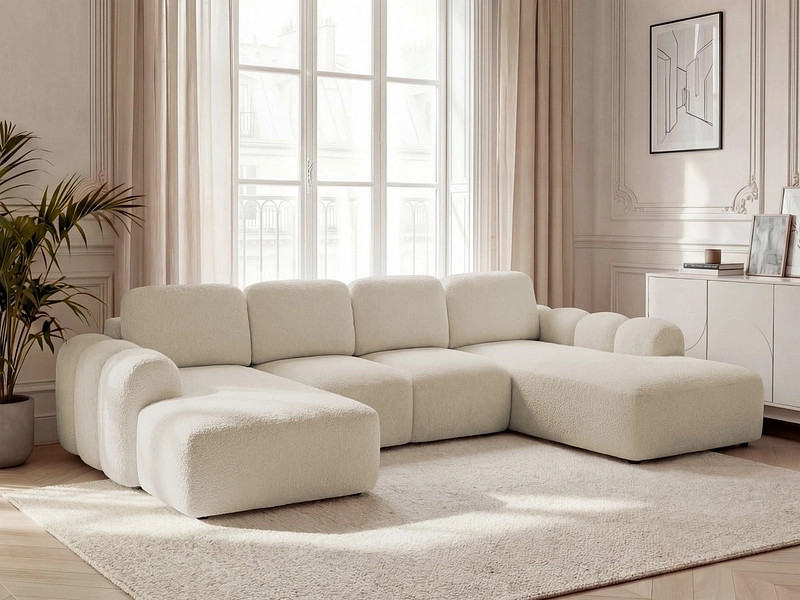 Panorama-Ecksofa mit Hocker BOBOCHIC MONTAIGNE Panorama-Ecksofa mit Hocker BOBOCHIC MONTAIGNE