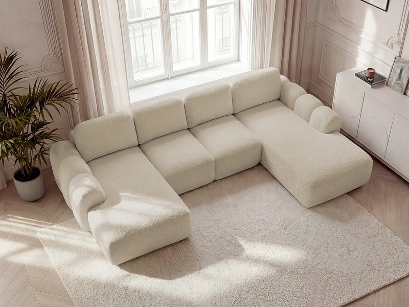 Panorama-Ecksofa mit Hocker BOBOCHIC MONTAIGNE Panorama-Ecksofa mit Hocker BOBOCHIC MONTAIGNE