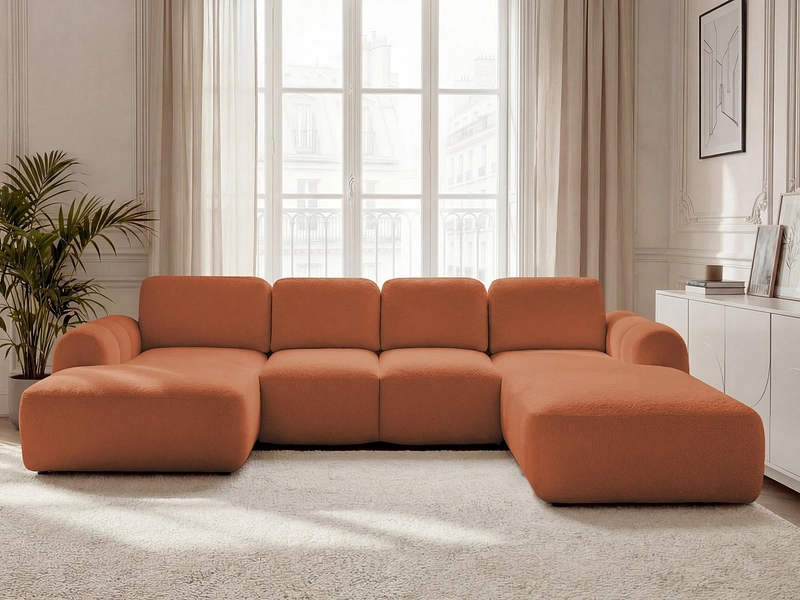 Panorama-Ecksofa mit Hocker BOBOCHIC MONTAIGNE Panorama-Ecksofa mit Hocker BOBOCHIC MONTAIGNE
