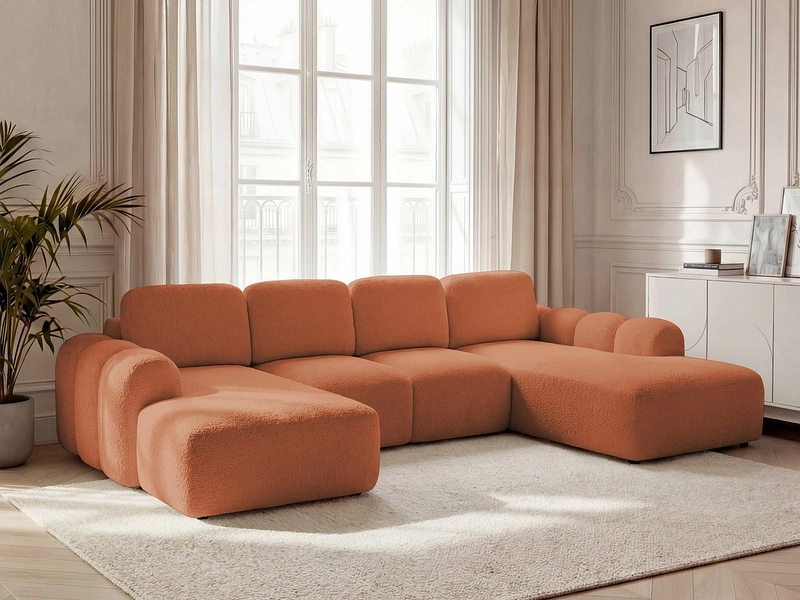 Panorama-Ecksofa mit Hocker BOBOCHIC MONTAIGNE Panorama-Ecksofa mit Hocker BOBOCHIC MONTAIGNE