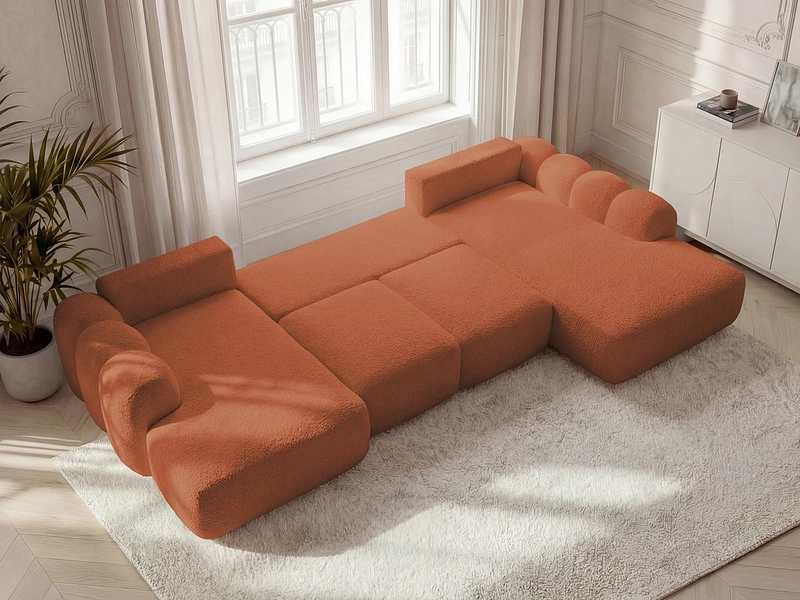 Panorama-Ecksofa mit Hocker BOBOCHIC MONTAIGNE Panorama-Ecksofa mit Hocker BOBOCHIC MONTAIGNE