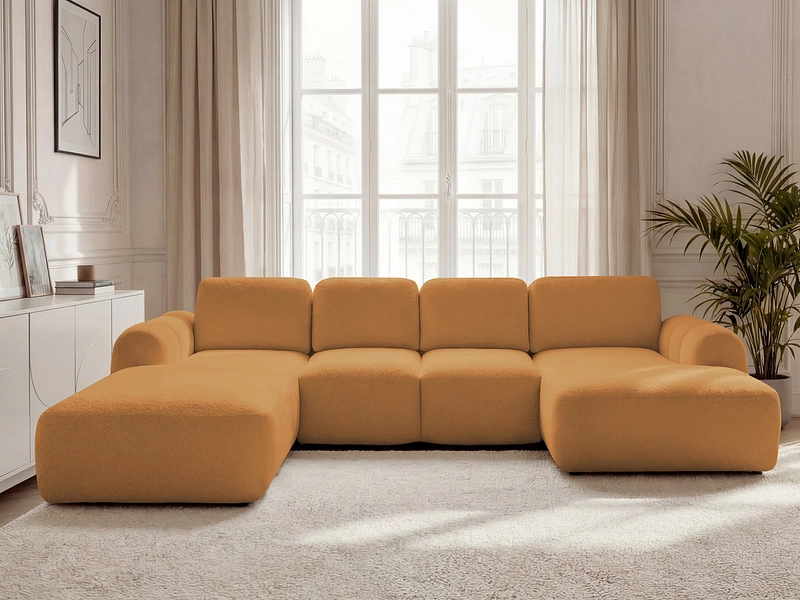 Panorama-Ecksofa mit Hocker BOBOCHIC MONTAIGNE Panorama-Ecksofa mit Hocker BOBOCHIC MONTAIGNE