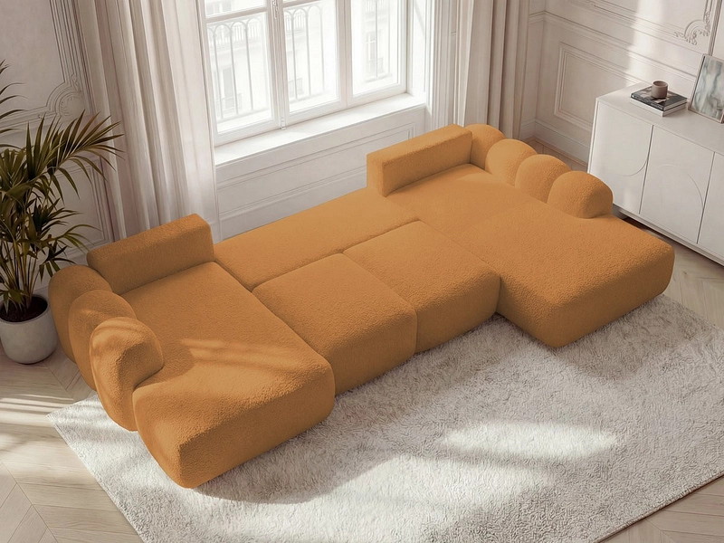 Panorama-Ecksofa mit Hocker BOBOCHIC MONTAIGNE Panorama-Ecksofa mit Hocker BOBOCHIC MONTAIGNE