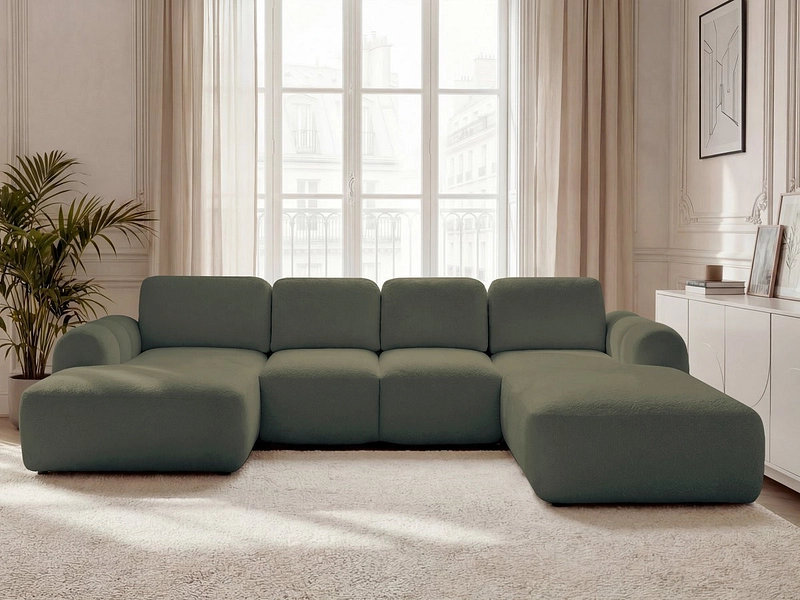 Panorama-Ecksofa mit Hocker BOBOCHIC MONTAIGNE Panorama-Ecksofa mit Hocker BOBOCHIC MONTAIGNE