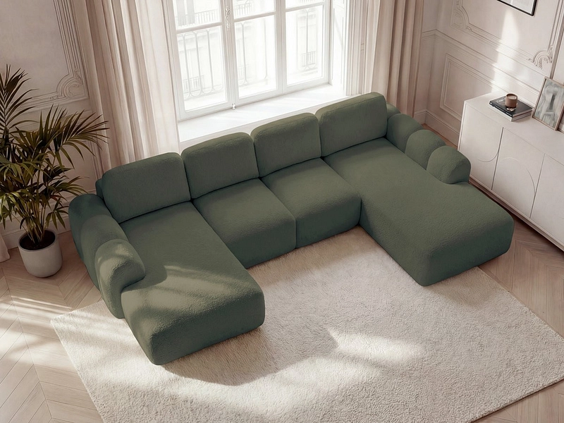 Panorama-Ecksofa mit Hocker BOBOCHIC MONTAIGNE Panorama-Ecksofa mit Hocker BOBOCHIC MONTAIGNE