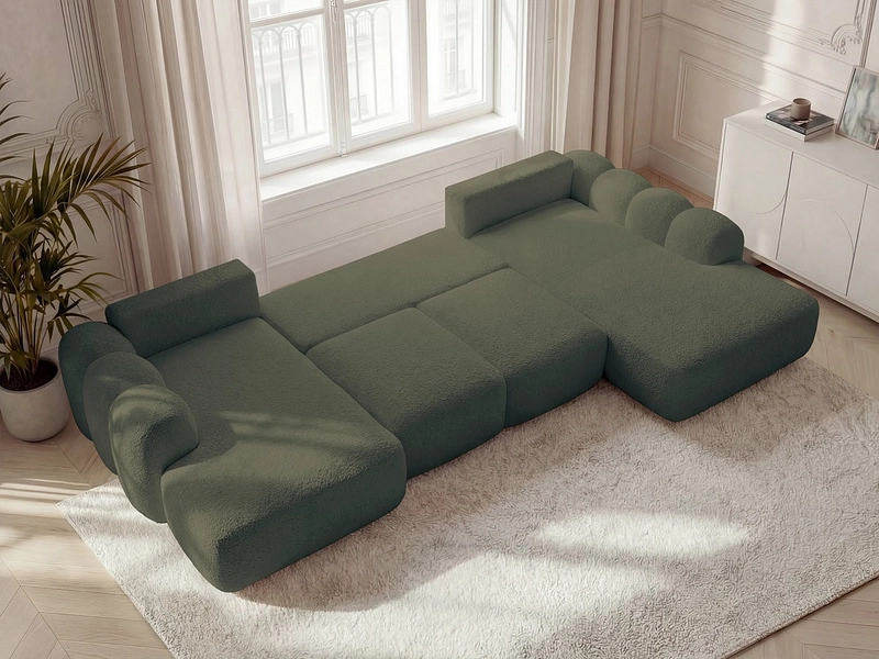 Panorama-Ecksofa mit Hocker BOBOCHIC MONTAIGNE Panorama-Ecksofa mit Hocker BOBOCHIC MONTAIGNE