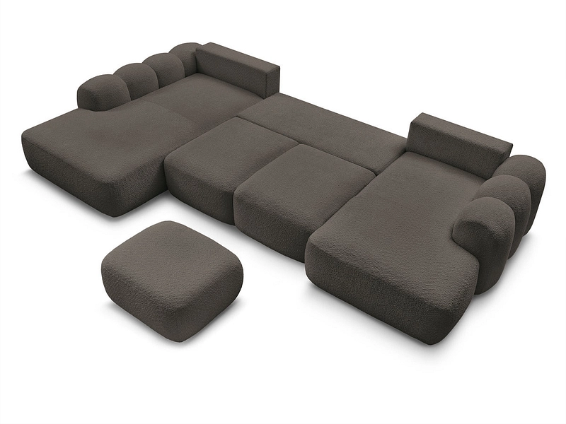 Panorama-Ecksofa mit Hocker BOBOCHIC MONTAIGNE Panorama-Ecksofa mit Hocker BOBOCHIC MONTAIGNE