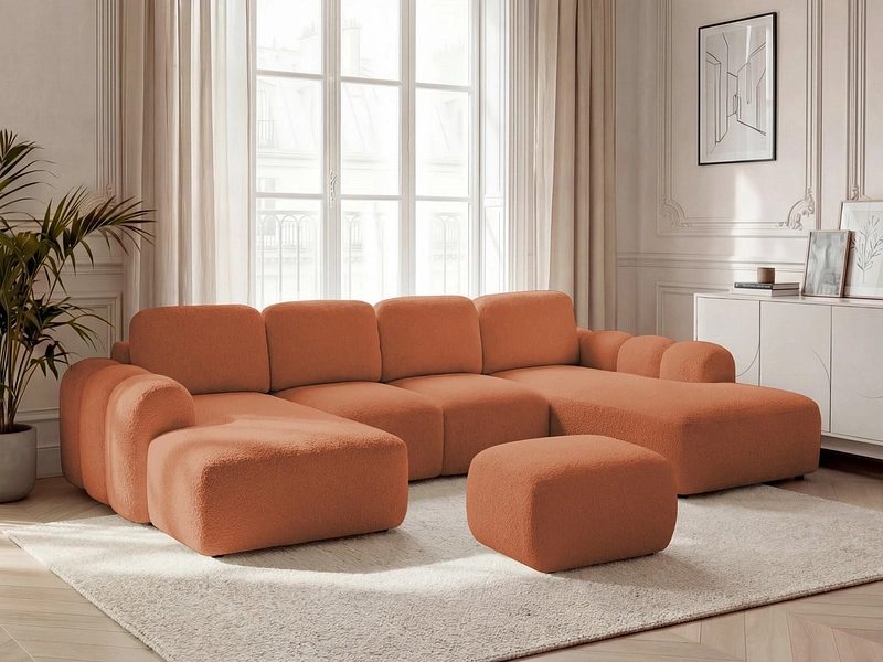 Panorama-Ecksofa mit Hocker BOBOCHIC MONTAIGNE Panorama-Ecksofa mit Hocker BOBOCHIC MONTAIGNE