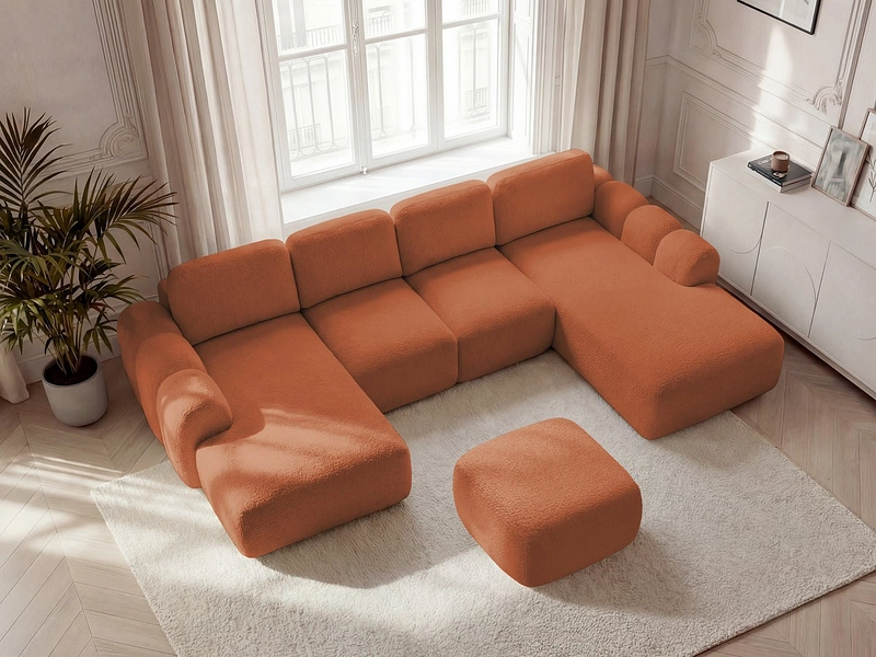 Panorama-Ecksofa mit Hocker BOBOCHIC MONTAIGNE Panorama-Ecksofa mit Hocker BOBOCHIC MONTAIGNE