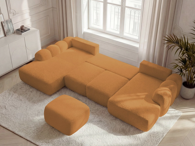 Panorama-Ecksofa mit Hocker BOBOCHIC MONTAIGNE
