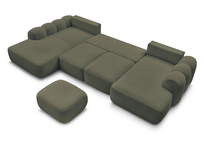 Panorama-Ecksofa mit Hocker BOBOCHIC MONTAIGNE Panorama-Ecksofa mit Hocker BOBOCHIC MONTAIGNE