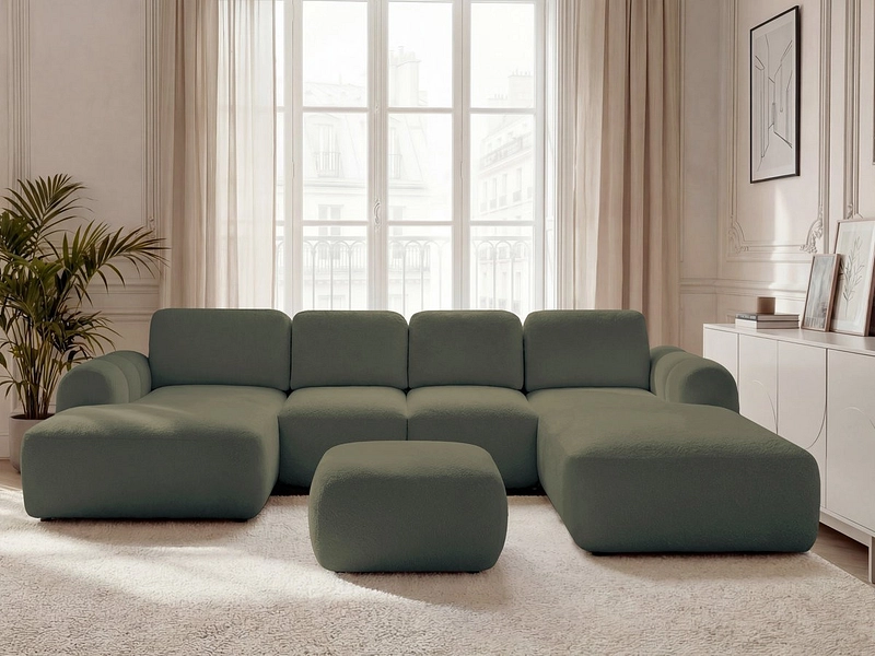 Panorama-Ecksofa mit Hocker BOBOCHIC MONTAIGNE Panorama-Ecksofa mit Hocker BOBOCHIC MONTAIGNE
