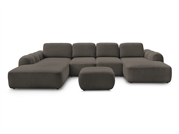 Panorama-Ecksofa mit Hocker BOBOCHIC MONTAIGNE