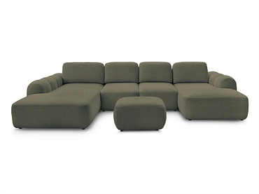 Panorama-Ecksofa mit Hocker BOBOCHIC MONTAIGNE Panorama-Ecksofa mit Hocker BOBOCHIC MONTAIGNE