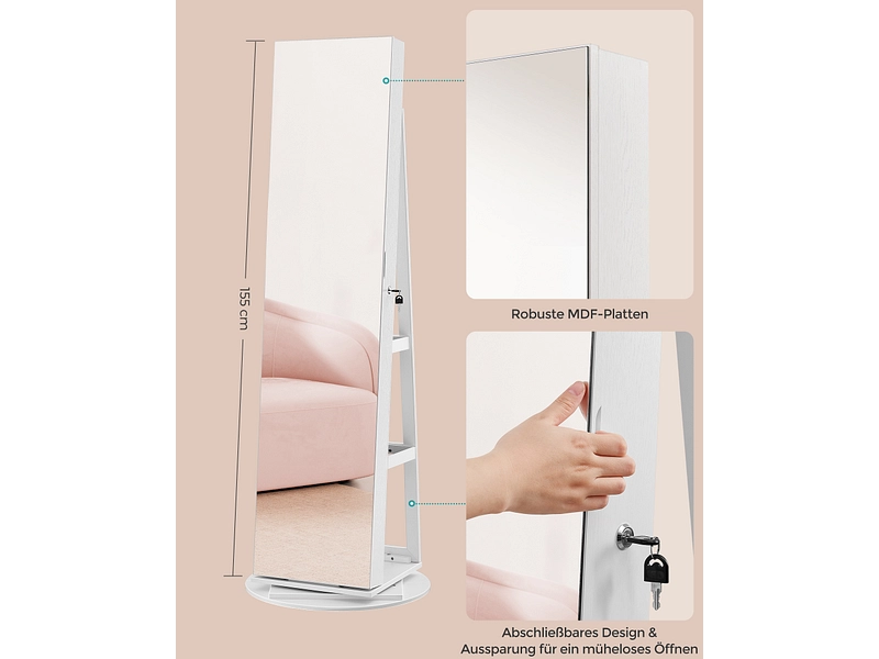 Spiegel rechteck SONGMICS ELEGANCE Spiegel rechteck SONGMICS ELEGANCE
