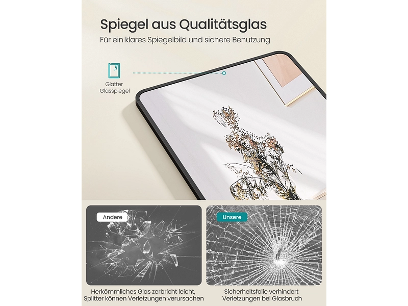 Specchio rettangolo SONGMICS INTEMPORELLE Specchio rettangolo SONGMICS INTEMPORELLE