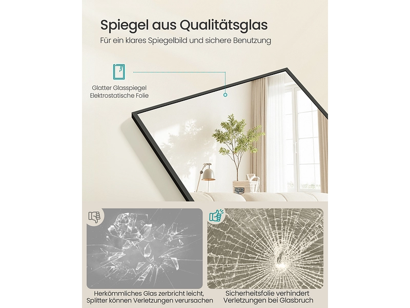Spiegel rechteck SONGMICS ATELIER