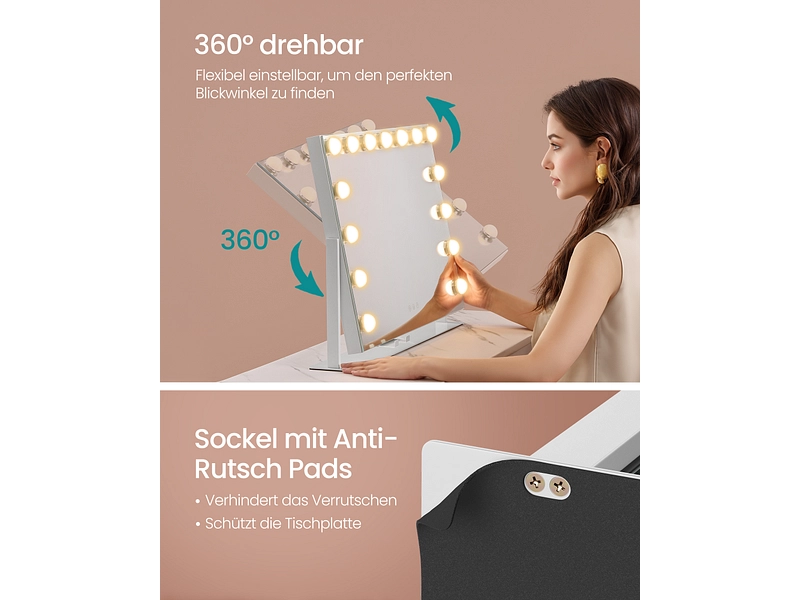 LED-Spiegel rechteck SONGMICS ÉDEN