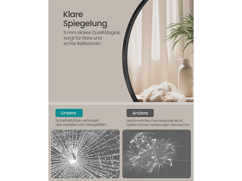 Spiegel rund SONGMICS AMBRE Spiegel rund SONGMICS AMBRE