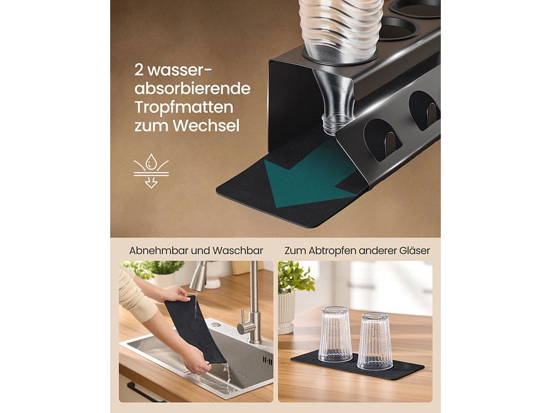 SONGMICS Flaschenhaltrung