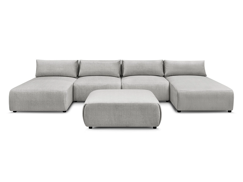 Panorama-Ecksofa mit Hocker BOBOCHIC JANA Panorama-Ecksofa mit Hocker BOBOCHIC JANA