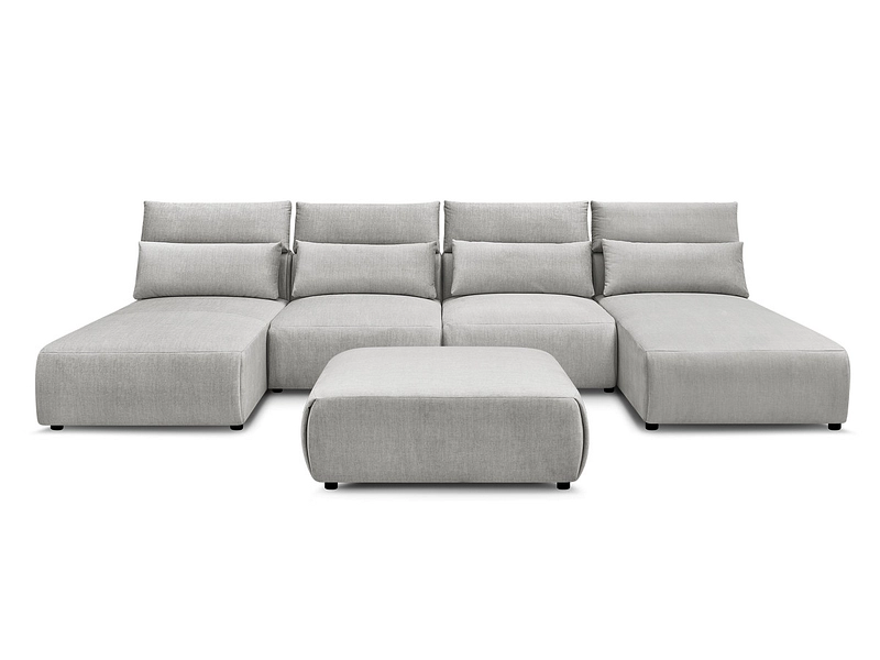 Panorama-Ecksofa mit Hocker BOBOCHIC JANA Panorama-Ecksofa mit Hocker BOBOCHIC JANA