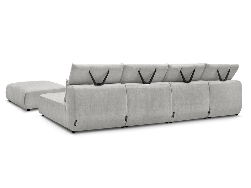 Panorama-Ecksofa mit Hocker BOBOCHIC JANA Panorama-Ecksofa mit Hocker BOBOCHIC JANA