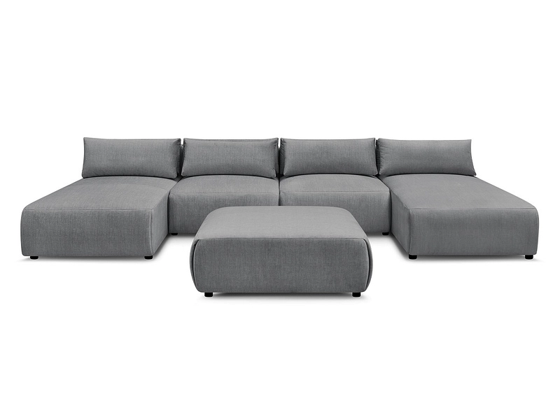 Panorama-Ecksofa mit Hocker BOBOCHIC JANA Panorama-Ecksofa mit Hocker BOBOCHIC JANA