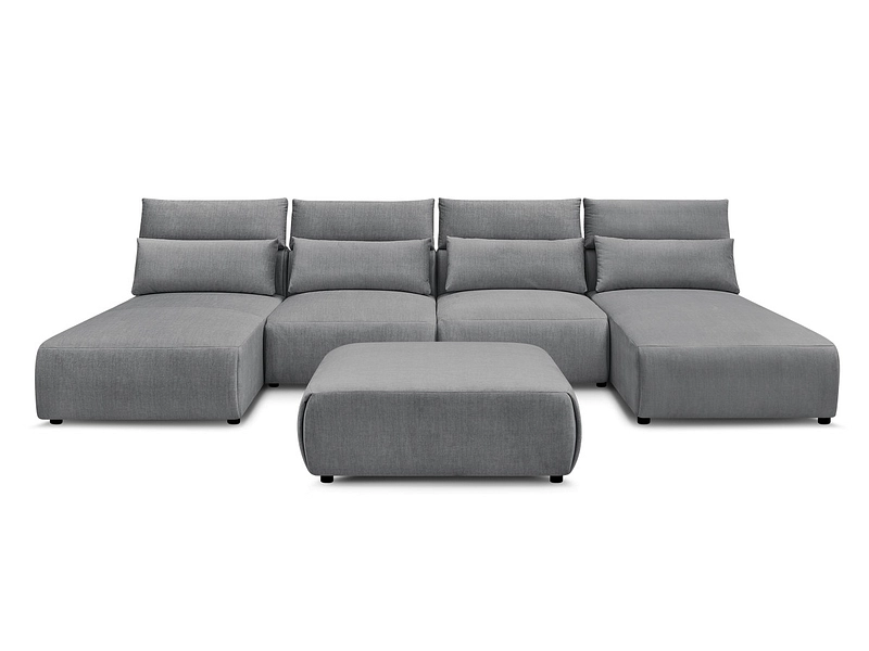 Panorama-Ecksofa mit Hocker BOBOCHIC JANA Panorama-Ecksofa mit Hocker BOBOCHIC JANA