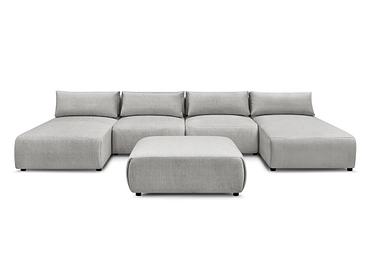 Panorama-Ecksofa mit Hocker BOBOCHIC JANA Panorama-Ecksofa mit Hocker BOBOCHIC JANA