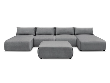 Panorama-Ecksofa mit Hocker BOBOCHIC JANA Panorama-Ecksofa mit Hocker BOBOCHIC JANA