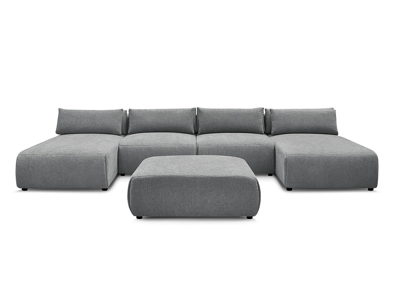 Panorama-Ecksofa mit Hocker BOBOCHIC JANA Panorama-Ecksofa mit Hocker BOBOCHIC JANA