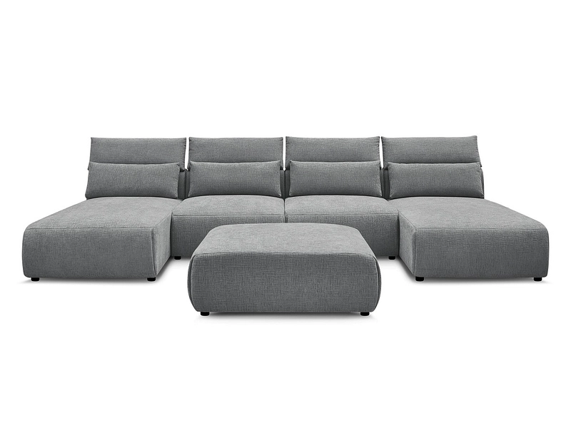 Panorama-Ecksofa mit Hocker BOBOCHIC JANA Panorama-Ecksofa mit Hocker BOBOCHIC JANA