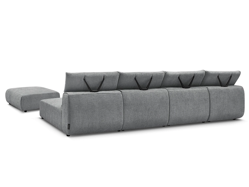 Panorama-Ecksofa mit Hocker BOBOCHIC JANA Panorama-Ecksofa mit Hocker BOBOCHIC JANA
