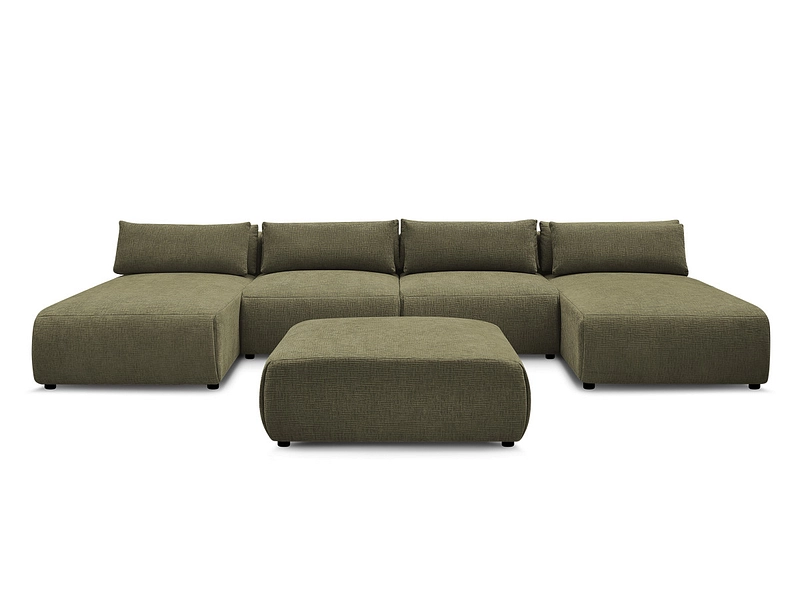 Panorama-Ecksofa mit Hocker BOBOCHIC JANA Panorama-Ecksofa mit Hocker BOBOCHIC JANA
