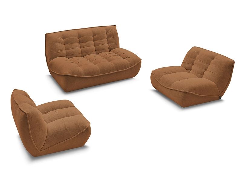 BOBOCHIC Divano 3 posti con pouf SERENA BOBOCHIC Divano 3 posti con pouf SERENA