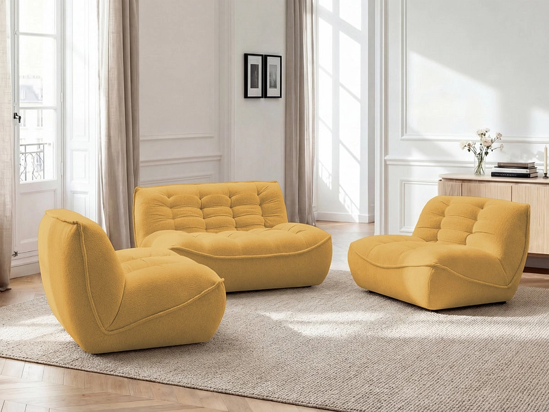 BOBOCHIC Canapé 3 places avec pouf SERENA BOBOCHIC Canapé 3 places avec pouf SERENA