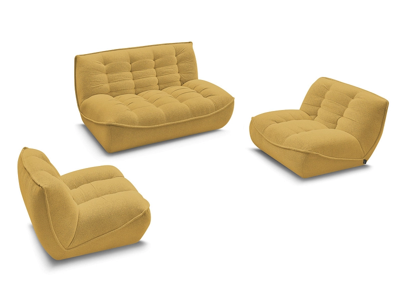 BOBOCHIC Canapé 3 places avec pouf SERENA BOBOCHIC Canapé 3 places avec pouf SERENA