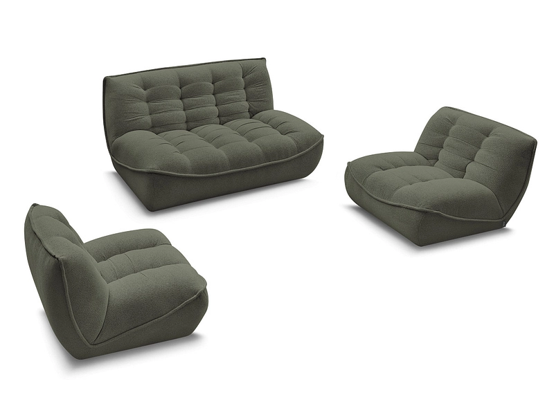 BOBOCHIC Canapé 3 places avec pouf SERENA BOBOCHIC Canapé 3 places avec pouf SERENA