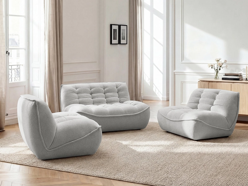 BOBOCHIC 3er Sofa mit Hocker SERENA BOBOCHIC 3er Sofa mit Hocker SERENA