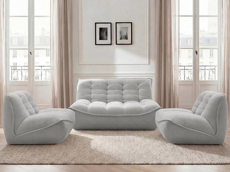BOBOCHIC 3er Sofa mit Hocker SERENA BOBOCHIC 3er Sofa mit Hocker SERENA