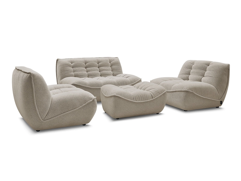 BOBOCHIC Canapé 3 places avec pouf SERENA BOBOCHIC Canapé 3 places avec pouf SERENA