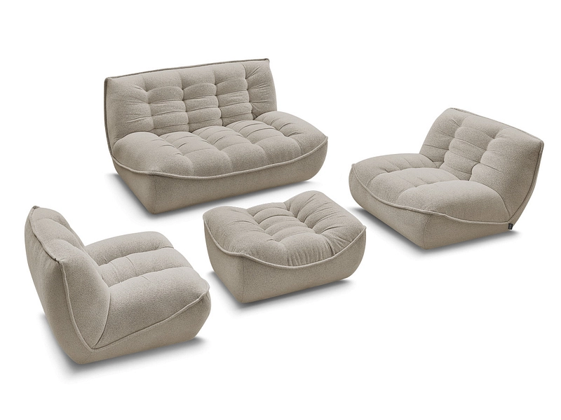 BOBOCHIC Canapé 3 places avec pouf SERENA BOBOCHIC Canapé 3 places avec pouf SERENA
