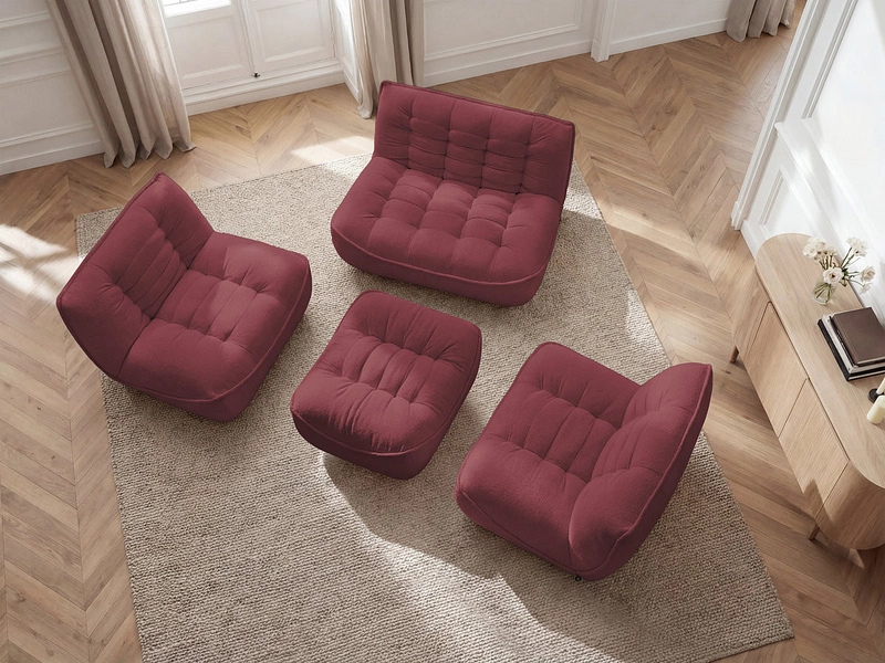 BOBOCHIC Divano 3 posti con pouf SERENA BOBOCHIC Divano 3 posti con pouf SERENA