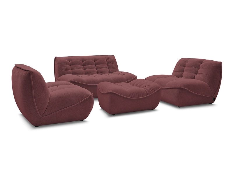 BOBOCHIC Divano 3 posti con pouf SERENA BOBOCHIC Divano 3 posti con pouf SERENA