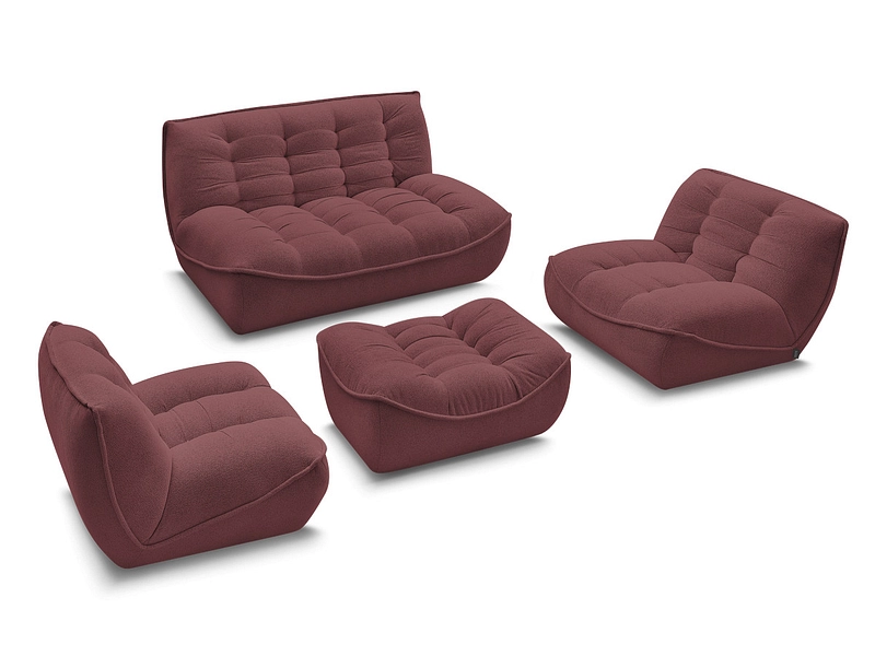 BOBOCHIC Divano 3 posti con pouf SERENA BOBOCHIC Divano 3 posti con pouf SERENA