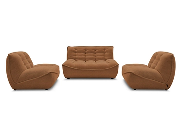 BOBOCHIC Divano 3 posti con pouf SERENA