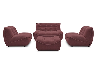 BOBOCHIC Divano 3 posti con pouf SERENA BOBOCHIC Divano 3 posti con pouf SERENA