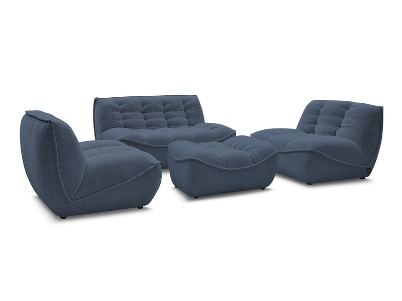 BOBOCHIC Divano 3 posti con pouf SERENA BOBOCHIC Divano 3 posti con pouf SERENA