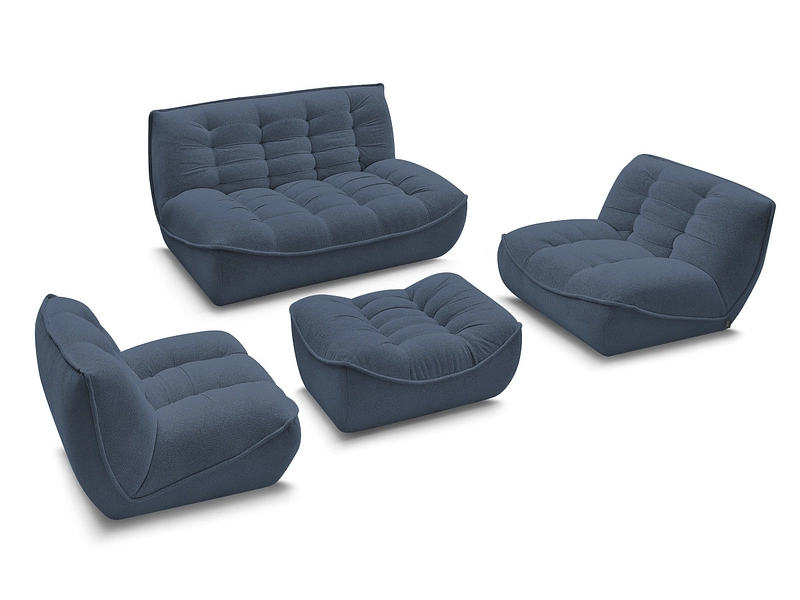 BOBOCHIC Divano 3 posti con pouf SERENA BOBOCHIC Divano 3 posti con pouf SERENA
